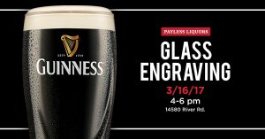 Guinness Glass Engraving Event
