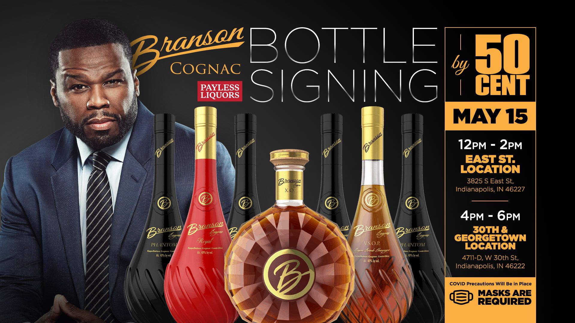 50 Cent Branson Bottle Signing