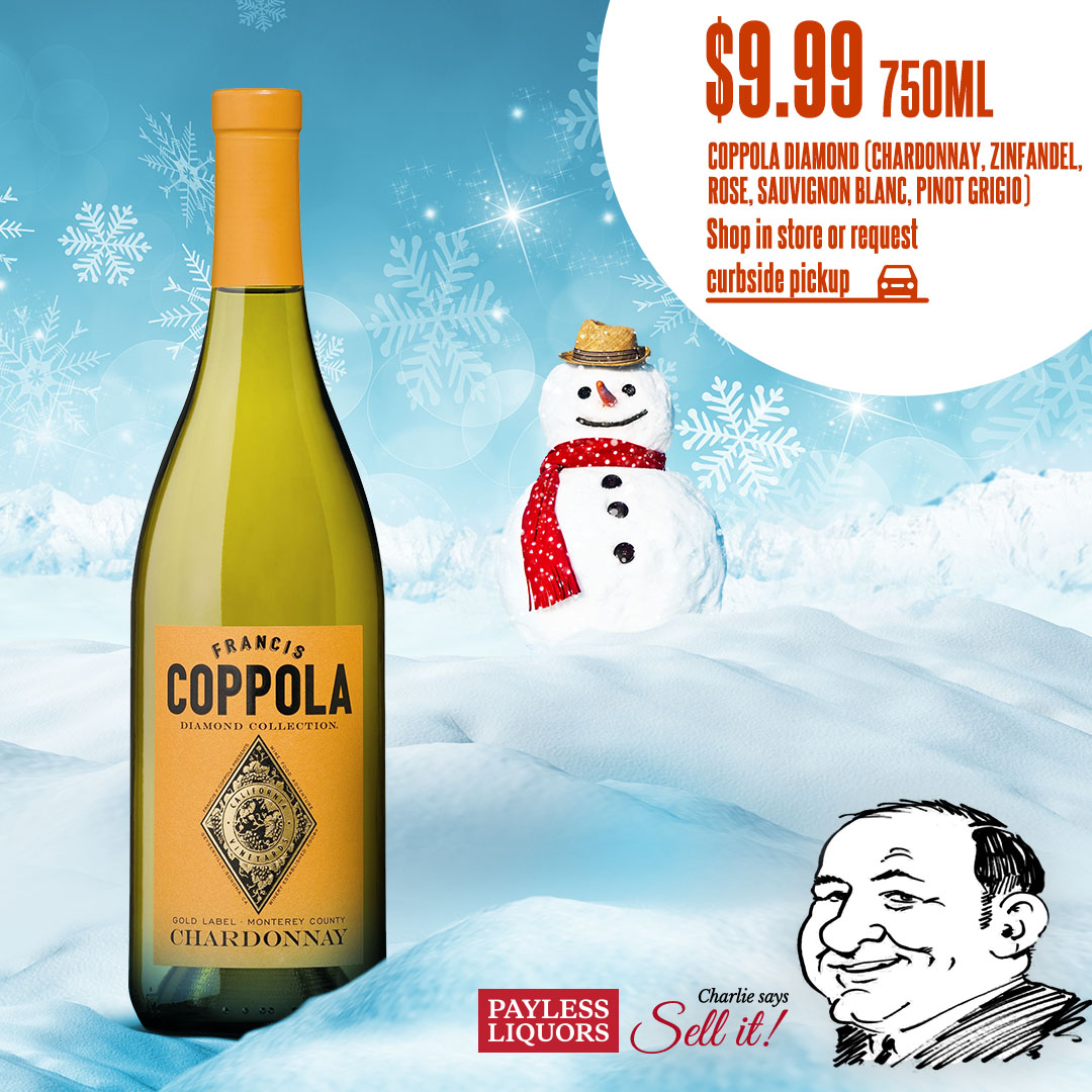 Coppola Diamond 750mL (Chardonnay, Zinfandel, Rose, Sauvignon Blanc, Pinot Grigio)